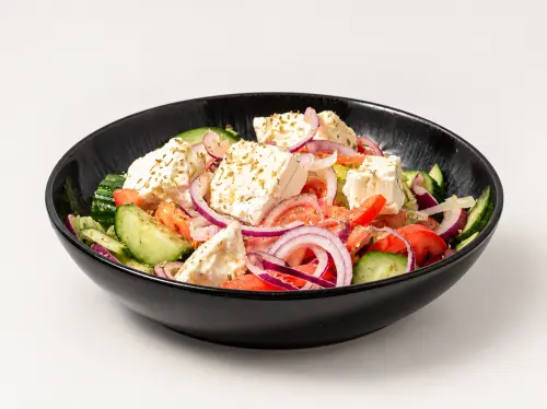 A Greek salad with feta